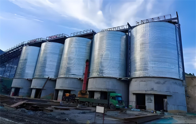 永川螺旋卷板仓施工现场